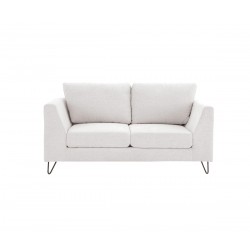 Sofá 2 cuerpos Yoco pata negra - Blanco