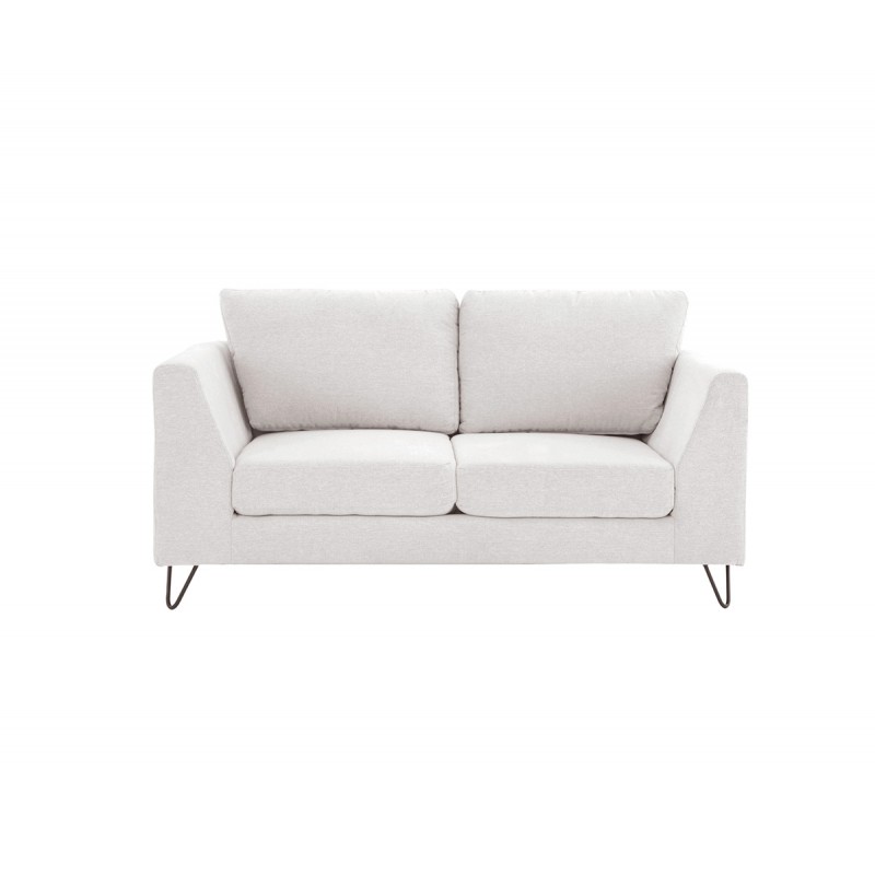 Sofá 2 cuerpos Yoco pata negra - Blanco