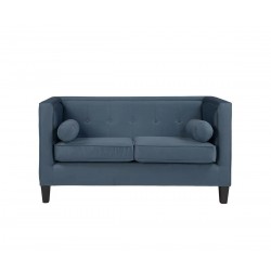 Sofá 2 cuerpos Moncayo terciopelo - Azul