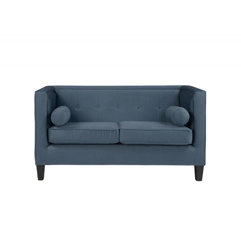 Sofá 2 cuerpos Moncayo terciopelo - Azul