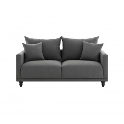 Sofá 2 cuerpos Muxia - Gris oscuro