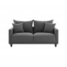 Sofá 2 cuerpos Muxia - Gris oscuro