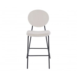 Banco alto Pisa 65 cm pata negra - Gris