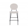 Banco alto Pisa 65 cm pata negra - Gris
