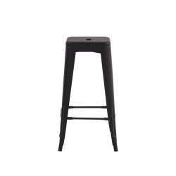 Banco alto réplica Tolix 77 cm - Negro