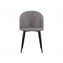 Silla Jonotla pata negra - Gris oscuro